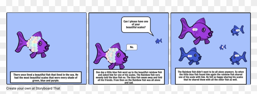The Rainbow Fish - Cartoon Clipart
