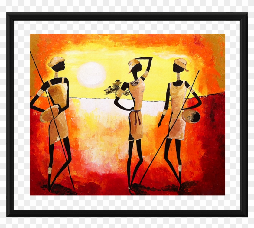 Scenic Art Photo Frame - Tribal Art In Tamil Nadu Clipart
