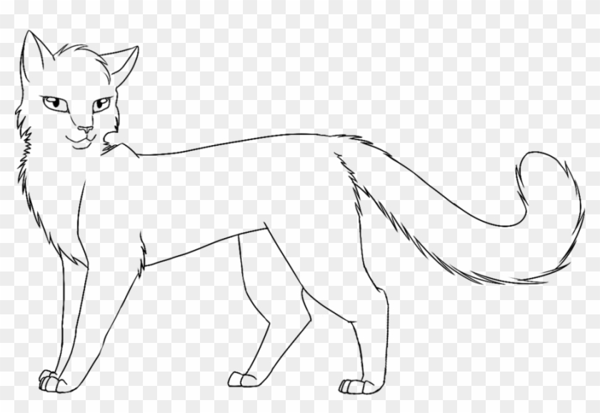 Warrior Cats Coloring Warrior Cat Coloring Pages To - Easy Warriors Cat Drawing Clipart #4862082