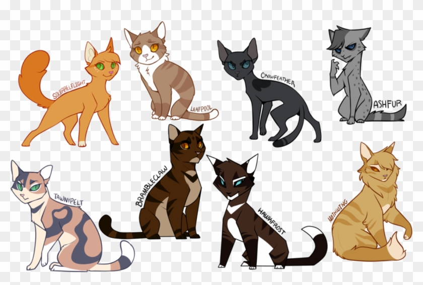 Drawing Eyebrows Cat - Nifty Senpai Warriors Designs Clipart