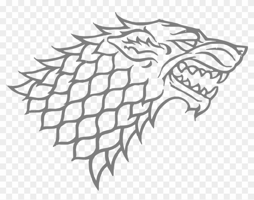 Stark's Crest - House Stark Sigil Clipart #4862525