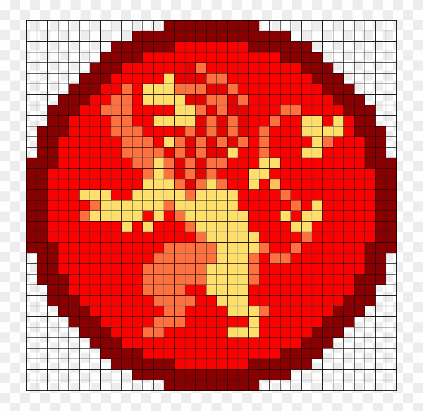 Download Game Of Thrones Lannister Sigil Perler Bead Pattern - Perler