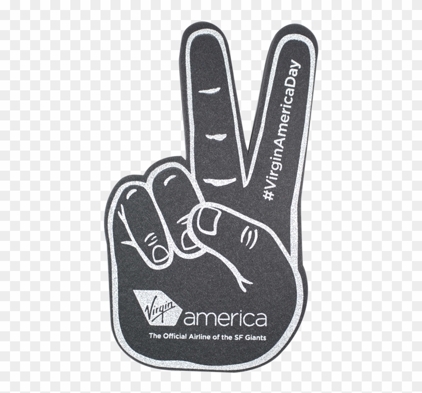 Virgin America Foam Hand - Sign Language Clipart #4862720