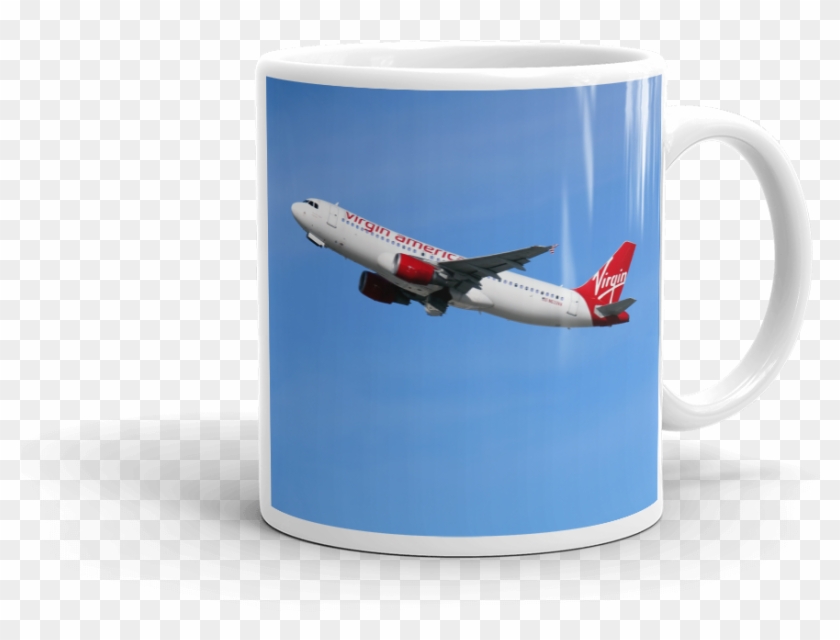 Airbus A320 Virgin America Coffee Mug - Boeing 737 Next Generation Clipart #4862910