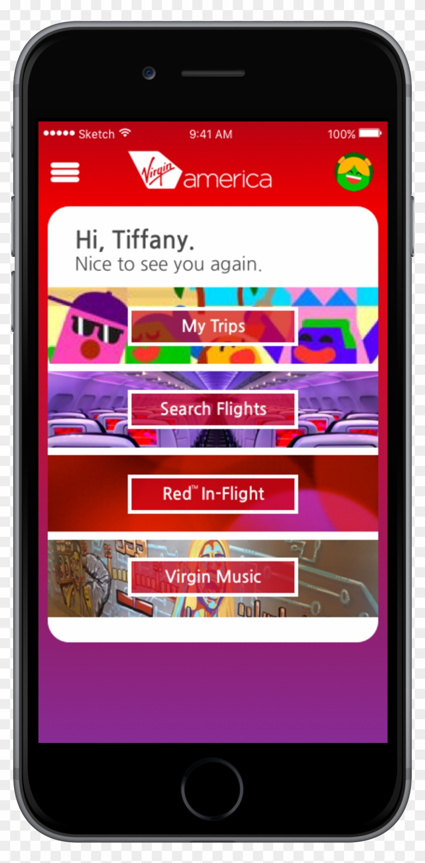 To Add The Virgin America Flavor We Added A Virgin Clipart #4863272