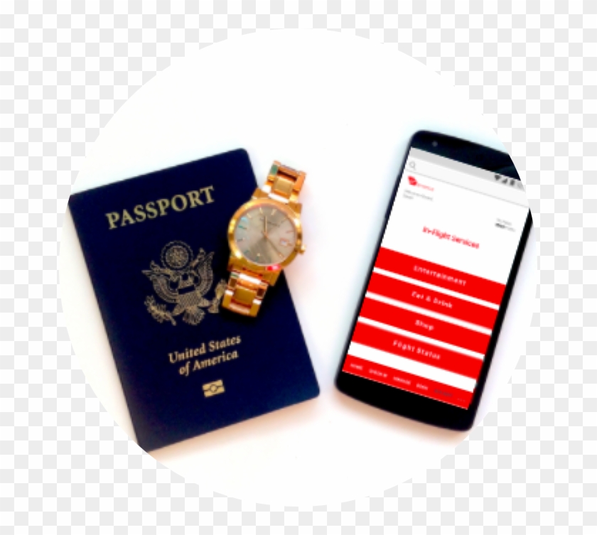 Mobile App - Us Passport Clipart #4863731
