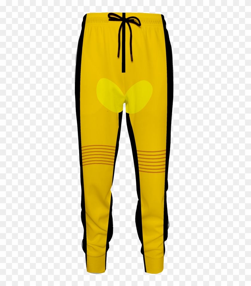 Kill Bill The Bride Cosplay Jogging Pants Fullprinted - Yellow Kung Fu Pants Clipart