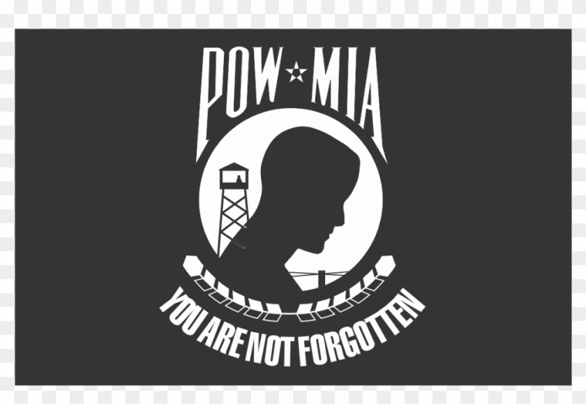 Prisoner Of War - Pow Mia Flag Vector Clipart #4864519