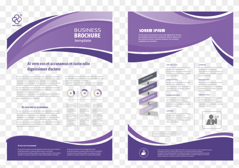 Fashion Business Single Flyer Template Brochure Page - Medical Brochure Background Design Clipart