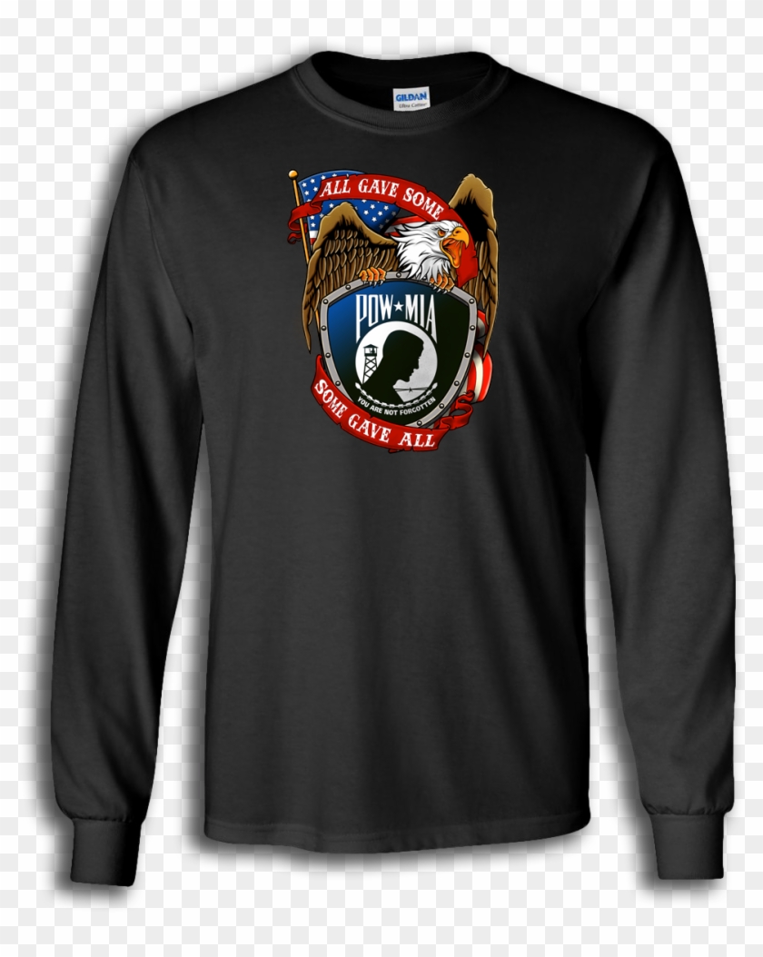 #pow #mia Show Your Support Of Our Military Pows And - Long-sleeved T-shirt Clipart