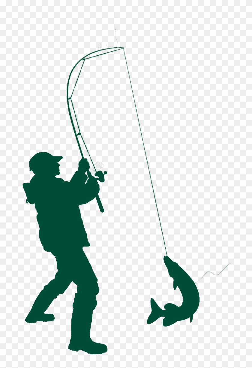 Icon Linking To The Bass Fishing Club - Fisherman Vector Clipart