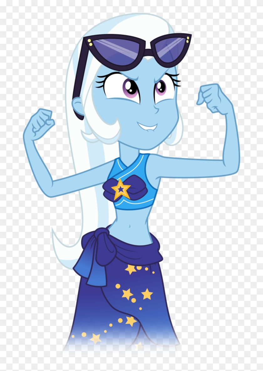 Clothes, Equestria Girls, Flexing, Forgotten Friendship, - Equestria Girls Trixie Swimsuit Clipart #4864896