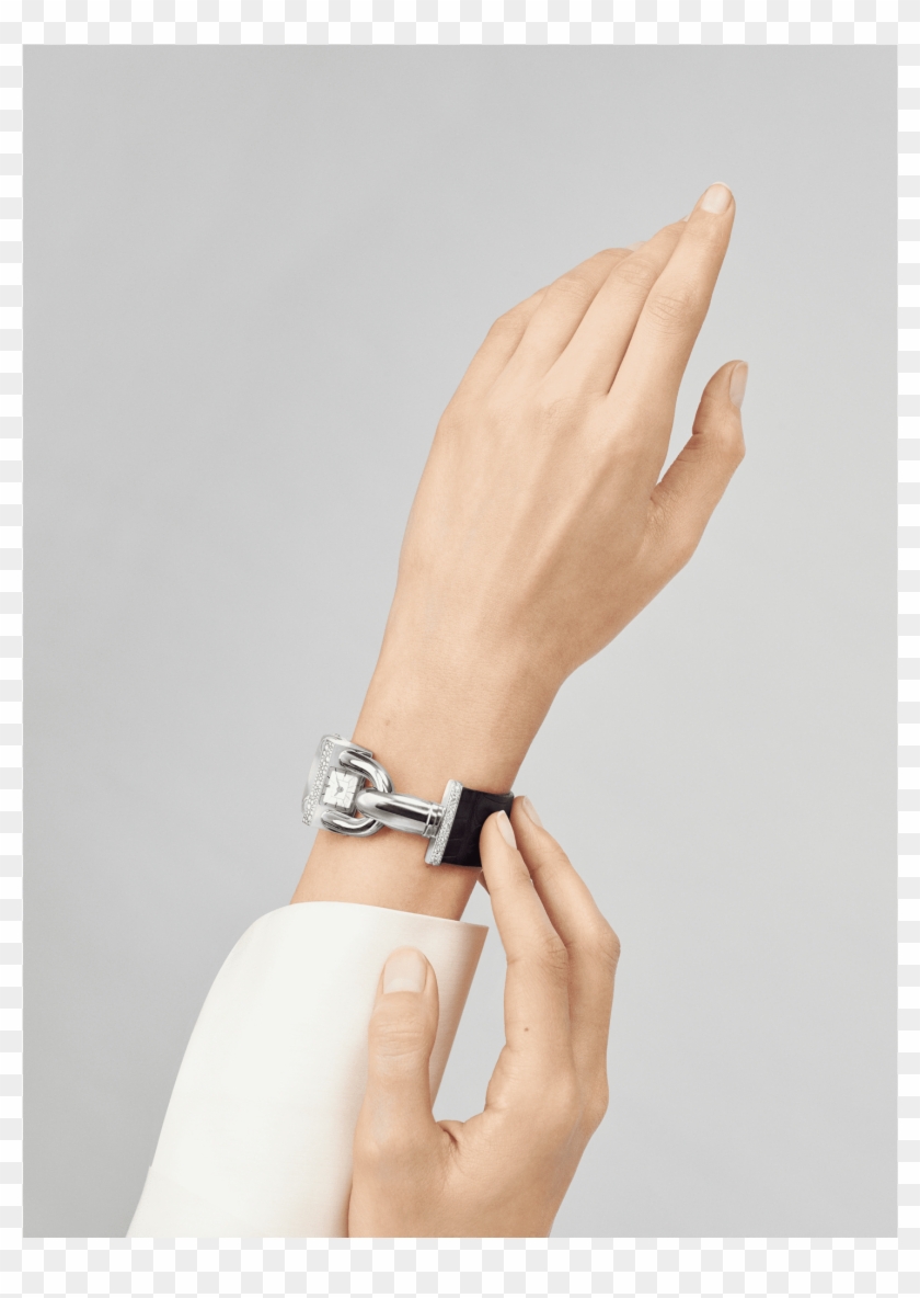 Cadenas Watch,satin Finish Alligator, Square Scale - Bracelet Clipart