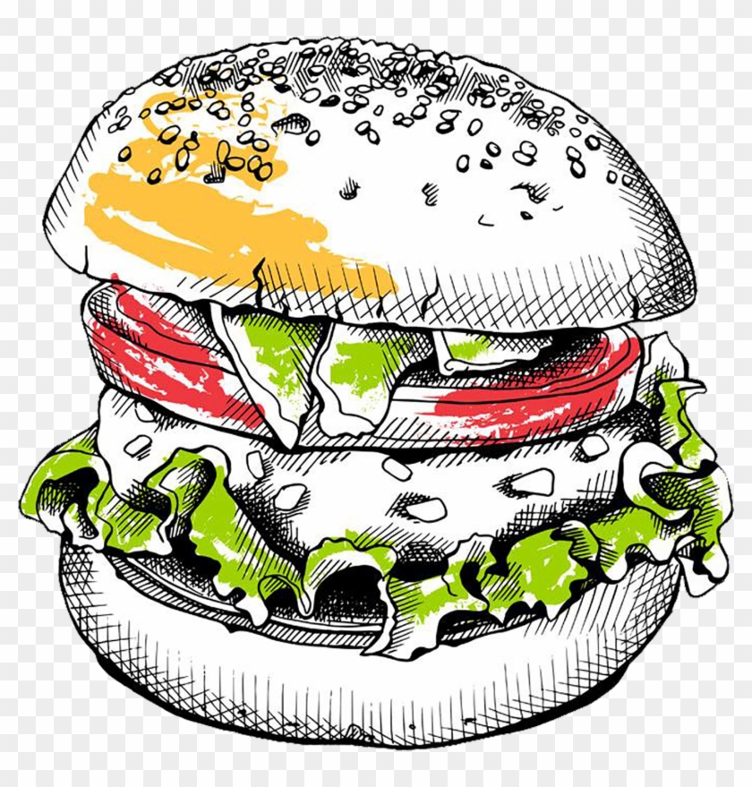 Backyard Burger Clipart , Png Download - Hamburger Vector Png Transparent Png #4864943