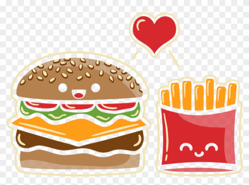 Graphic Transparent Library Burger Tee Fury Llc - French Fries Clipart #4864968