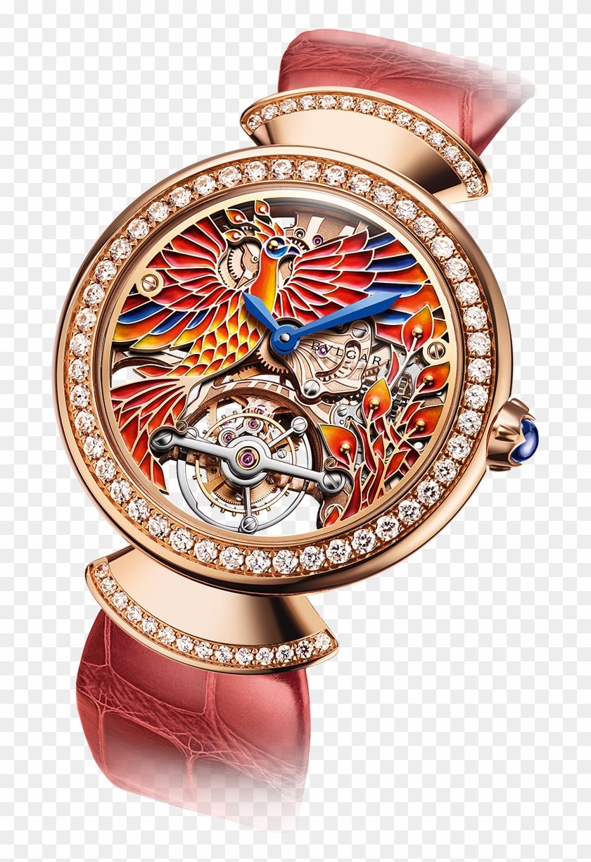 Divina Tourbillon Phoenix Limited Edition Watch With - Analog Watch Clipart #4865008