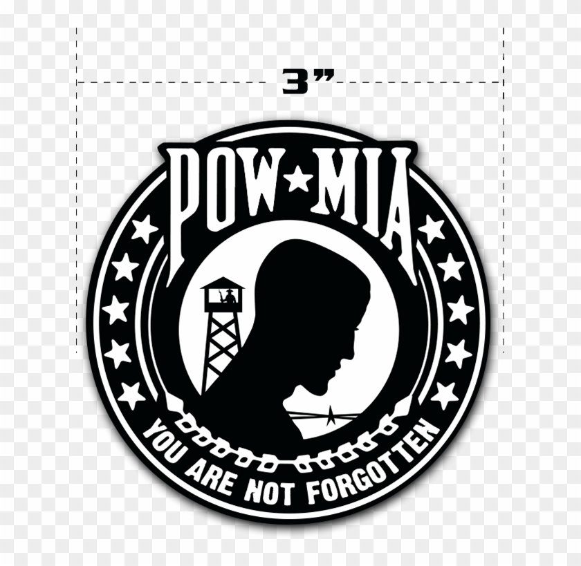 Pow Mia Flag , Png Download - Pow Mia Logo Clipart #4865076