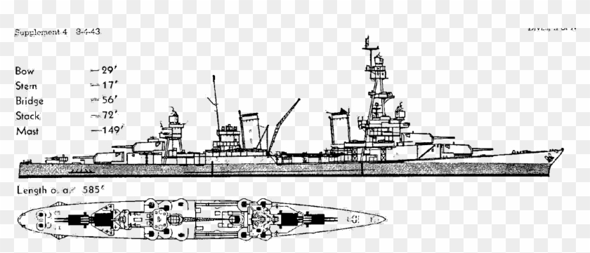 Pensacola Battleship Icons Png - Battlecruiser Clipart