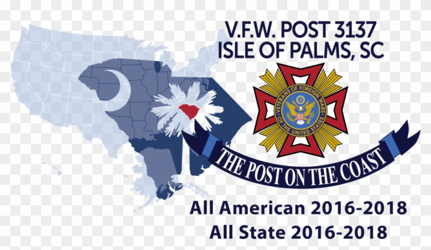 “all American” Vfw Post - Emblem Clipart