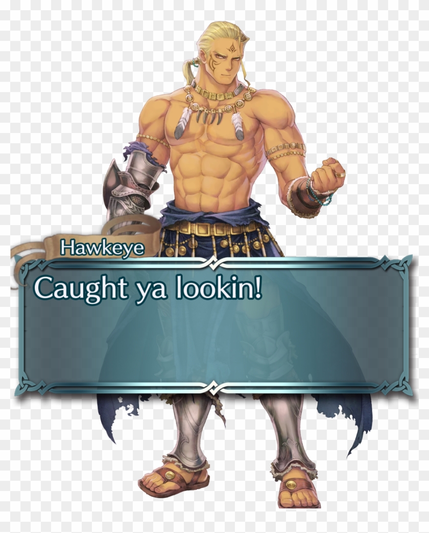 Hawkeye, But With An Upside Down Ok Emoji Camoflouged - Fire Emblem Heroes Hawkeye Clipart