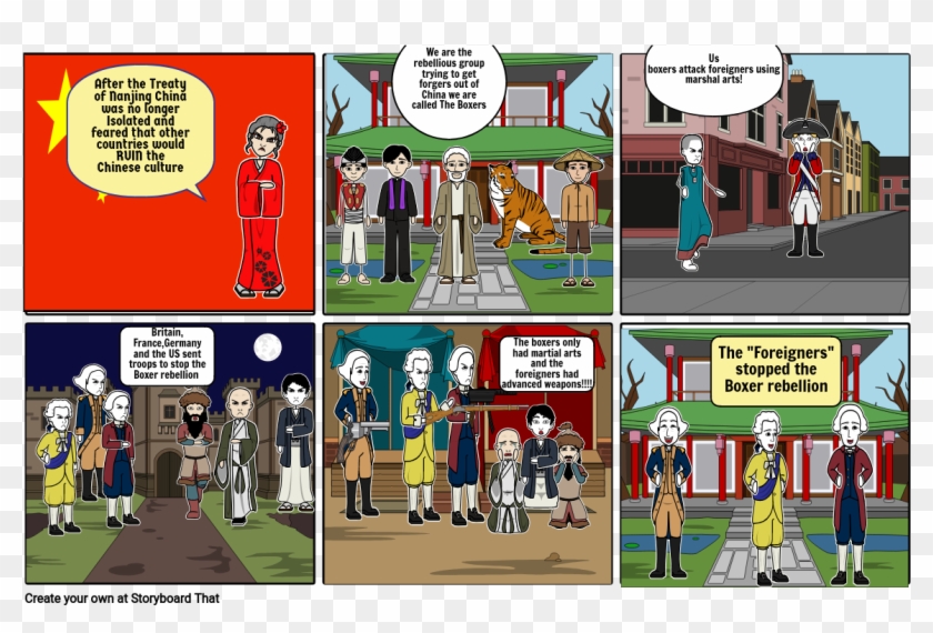 The Boxer Rebellion - Cartoon Clipart #4865908