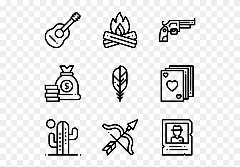 Wild West - Design Icons Clipart #4866644