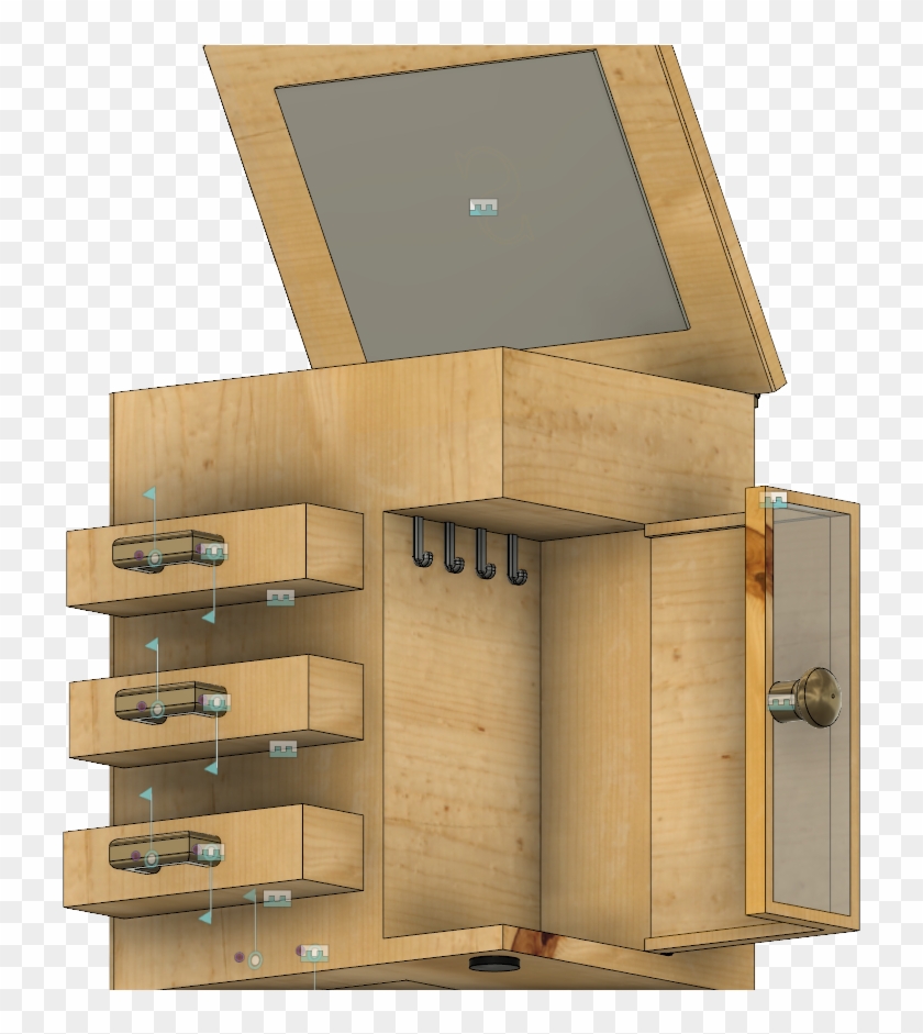 Jewelry Box Side Bottom - Plywood Clipart #4866735