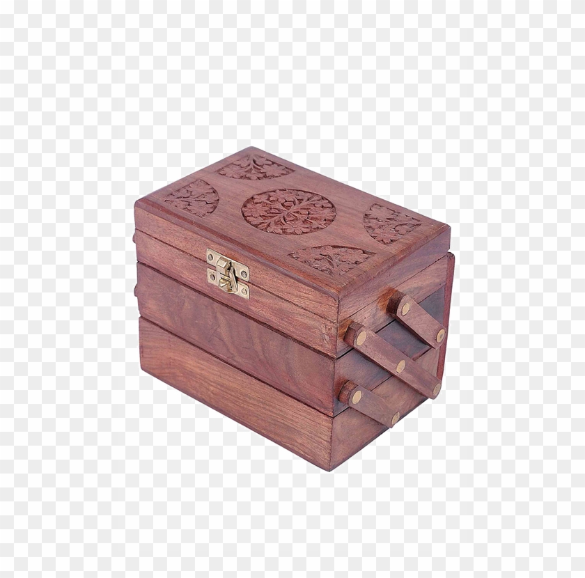 Wooden Rectangular Jewelry Box - Plywood Clipart #4866789