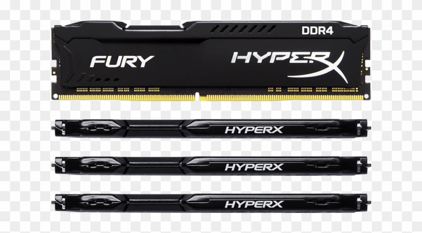 32gb Kit Hyperx Fury Ddr4 2933mhz, Cl17, Black, Dimm - Hyperx Fury Ddr3 Black Clipart