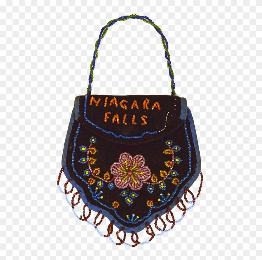 Indigenous Beadwork On A Purse With Niagara Falls Spelt - Tote Bag Clipart #4867638