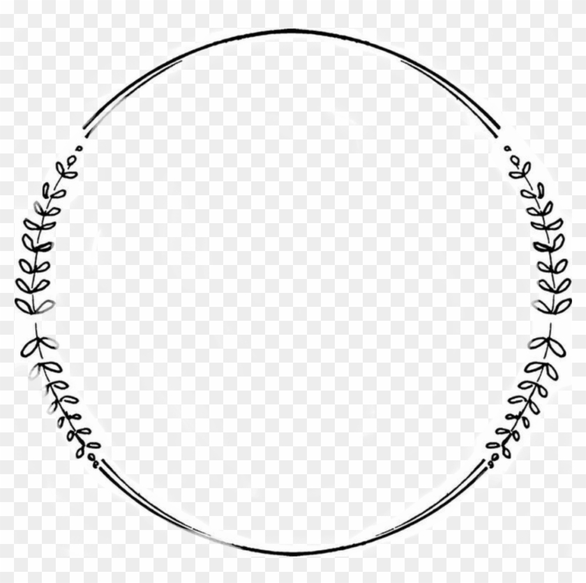 #frames #brushes #circulo - Simple Circle Border Design Clipart