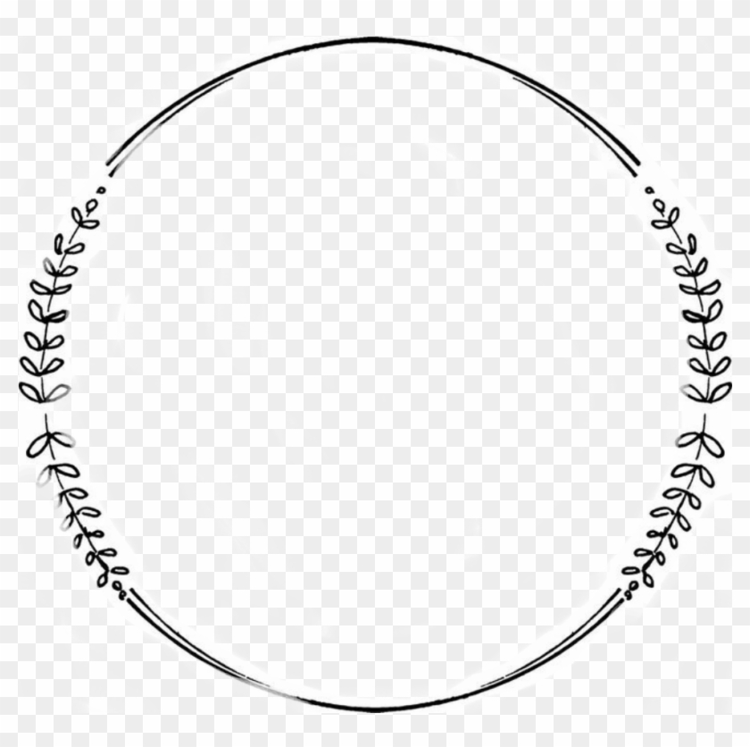 #frames #brushes #circulo - Simple Circle Border Design Clipart #4868146