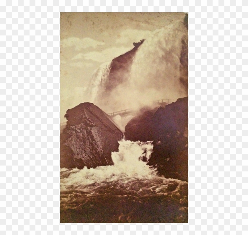 Curtis [1830-1910] Photographer “niagara Falls” Circa - George Curtis Niagara Falls Transparency Clipart