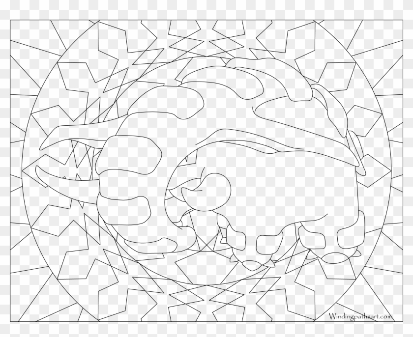 #232 Donphan Pokemon Coloring Page - Line Art Clipart