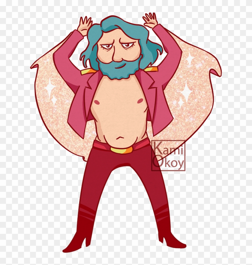 Here He Is - Cartoon Clipart