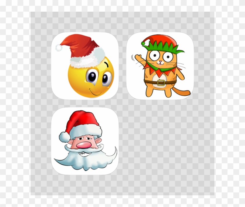 Animated Xmas Emoji & Stickers On The App Store - Smiley Face Clipart #4869425