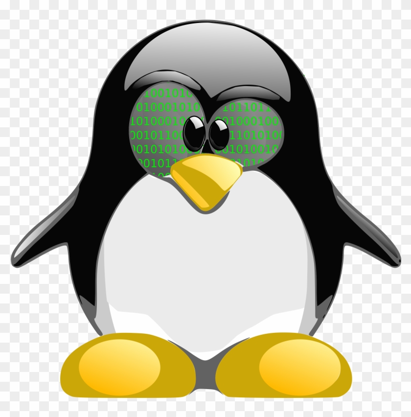 This Free Icons Png Design Of Tux Nerd 1 - Linux Penguin Png Clipart