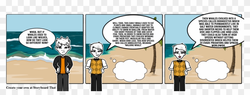 But If Whales Used To Look Like Wolves, Ho - Cartoon Clipart