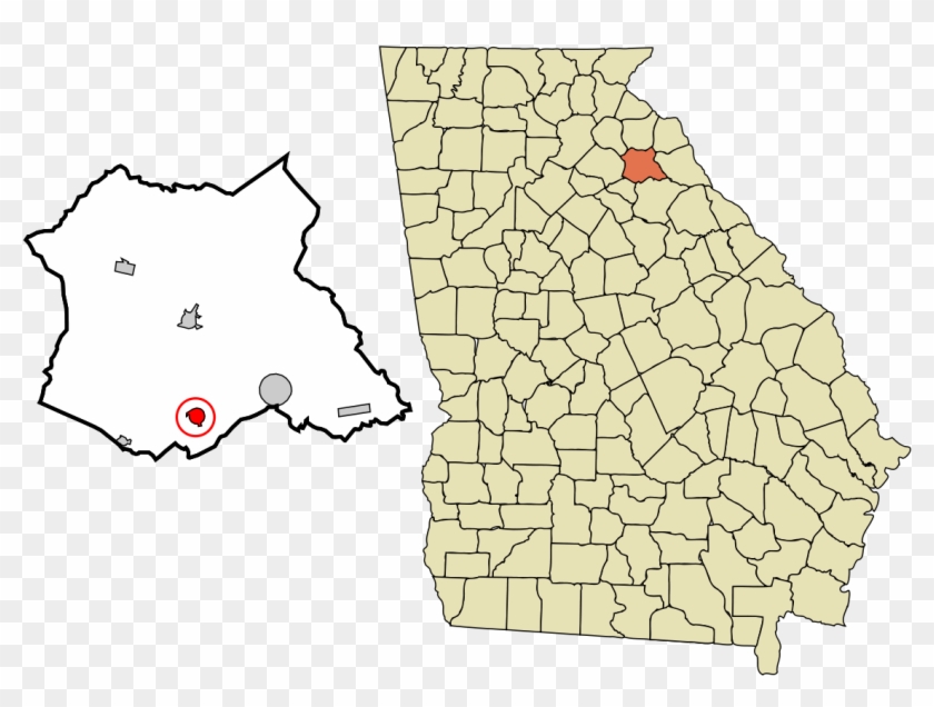 Colbert, Georgia - Hampton Ga On Map Clipart