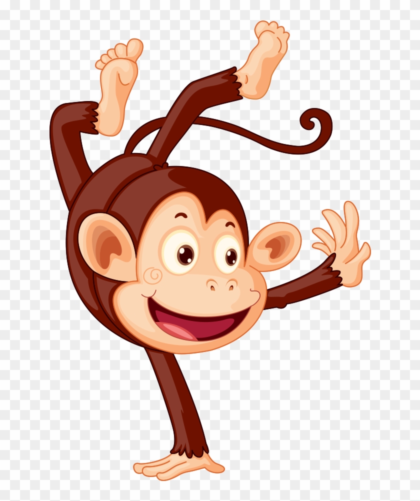 Gorilla Ape Chimpanzee - Monkey Doing Handstand Clipart