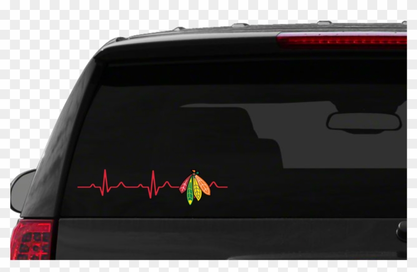 Chicago Blackhawks Heart Beat Decal - Audi Clipart #4870644