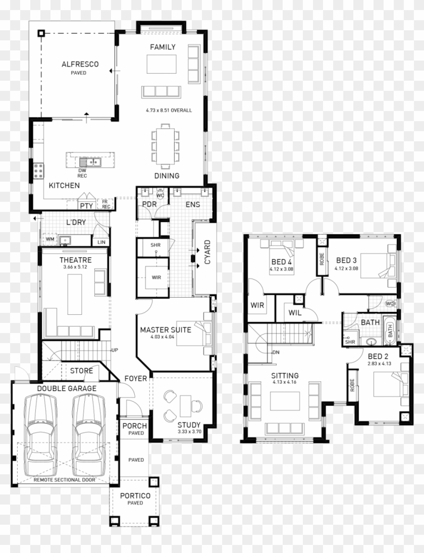 Plan Image - Floor Plan Clipart #4870715