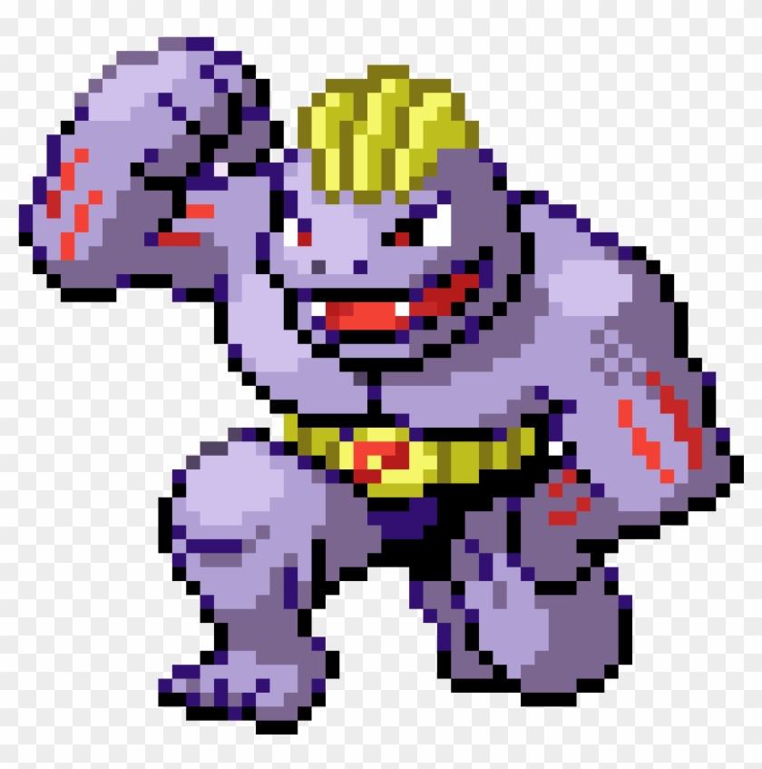 Machoke - Pokemon Machoke Pixel Clipart #4871124