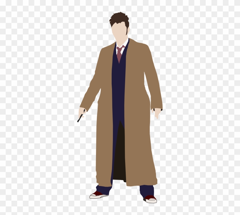 Tenth Doctor, Doctor, Eleventh Doctor, Standing, Shoulder - 10th Doctor Who Vector Clipart #4871742