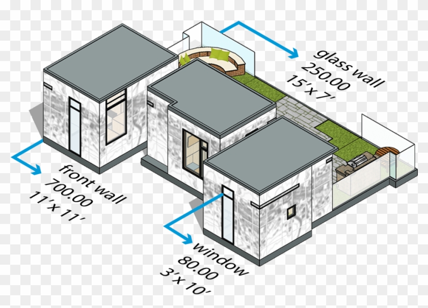 Drawing Building Transparent Clipart - Sketchup Projects - Png Download