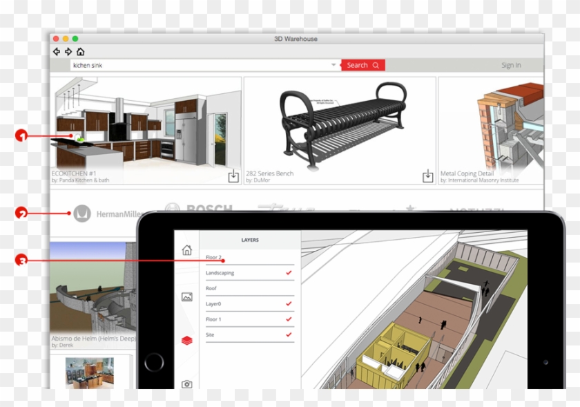 Powerful Image - Sketchup Pro Product Design Clipart