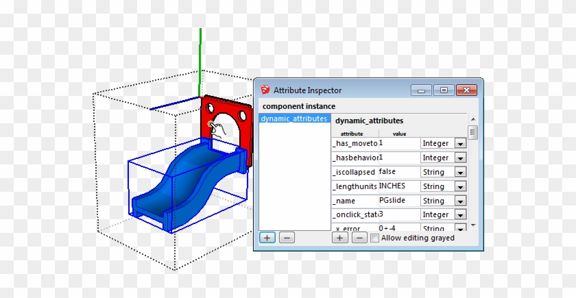 Sketchup Attribute Inspector Screen - Google Sketchup Attribute Clipart