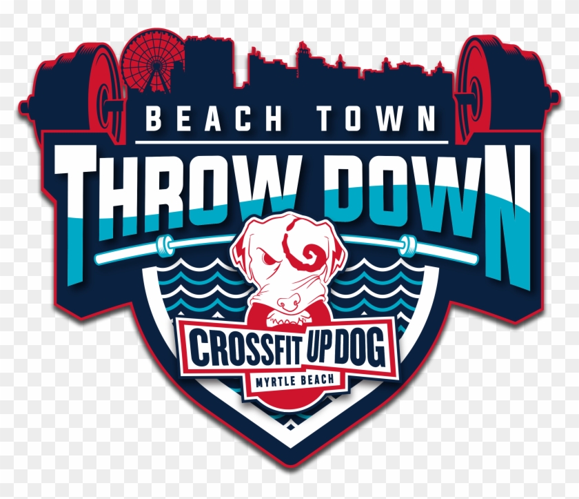 Crossfit Up Dog Beach Town Throw Down - Crossfit Clipart #4874928