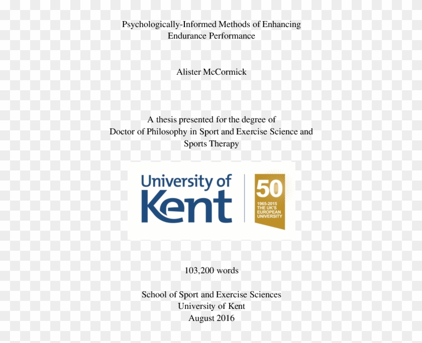 Pdf - University Of Kent Clipart