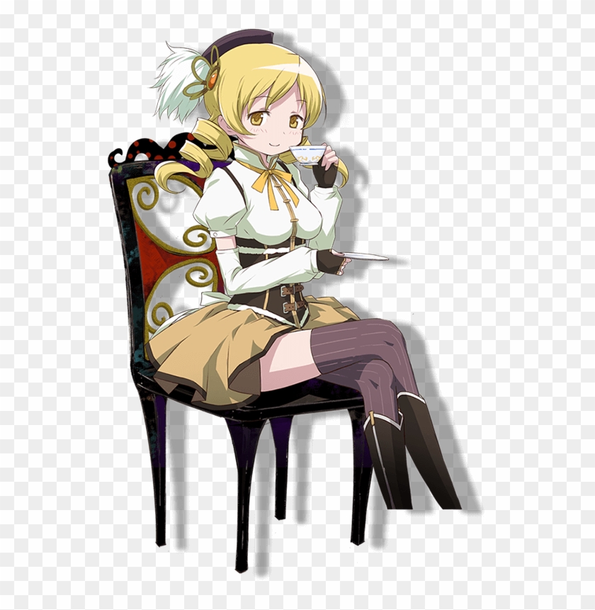 New Official Transparent Artwork Of Tomoe Mami From - Cartoon Clipart #4875460